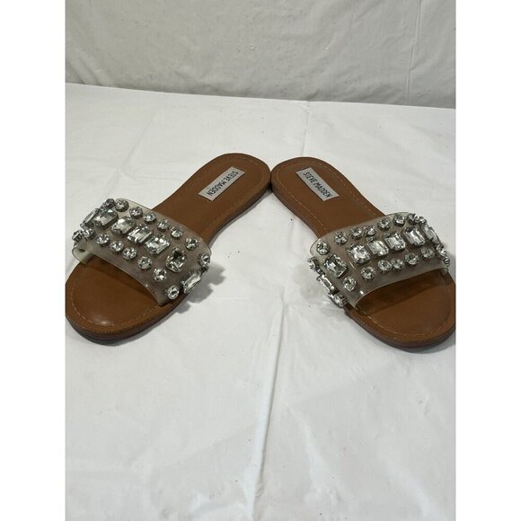 STEVE MADDEN Acasia Embellished Sandals  Slip On Sandals Sz 7.5 - Picture 9 of 16
